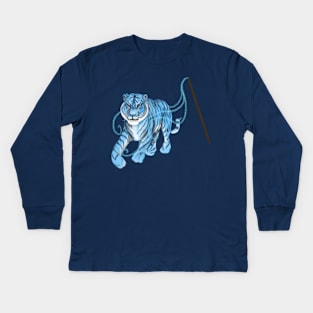 Magical Familiar Tiger Kids Long Sleeve T-Shirt